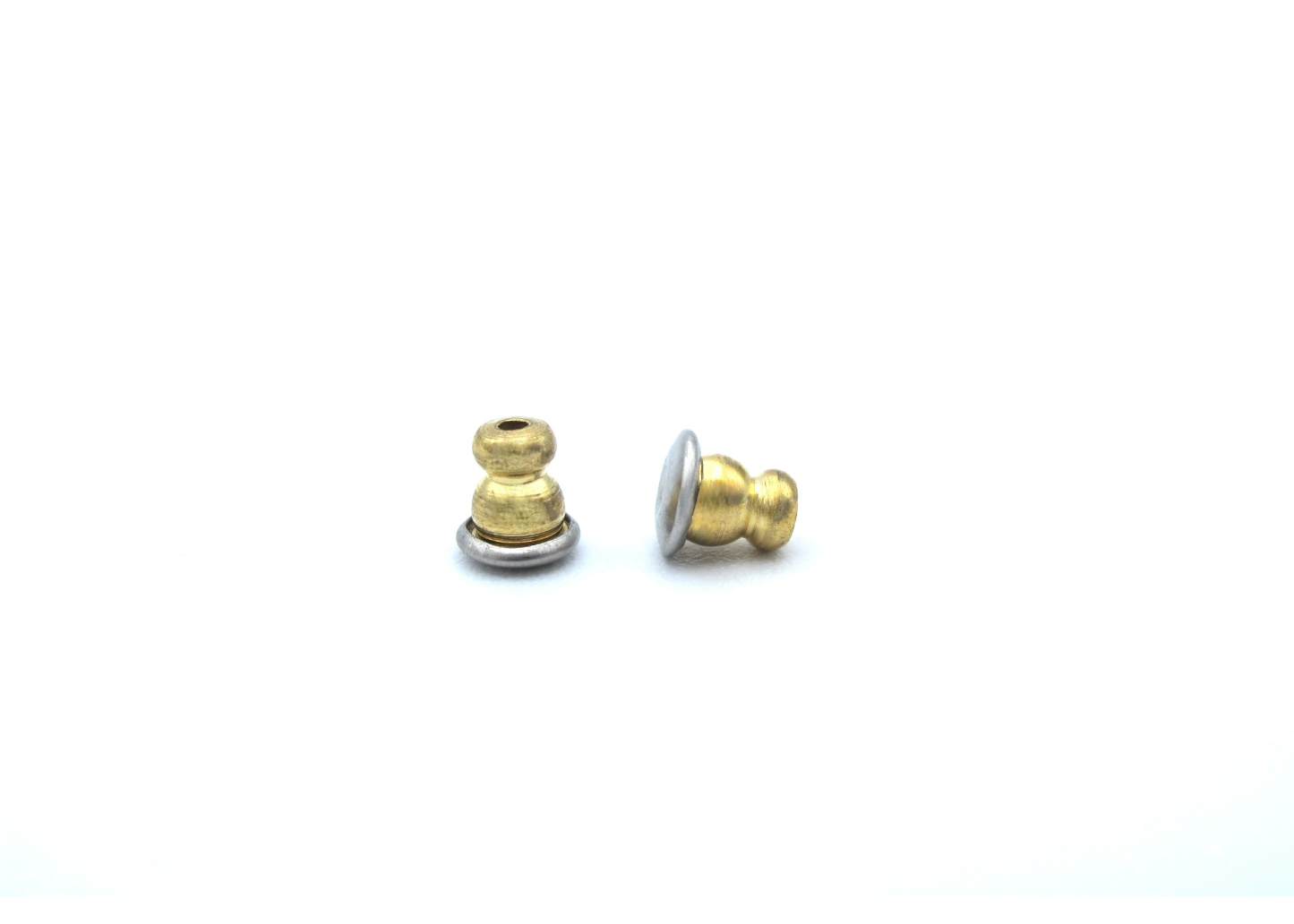 Rina - Lot de 50 fermoirs de boucles d'oreilles hypoallergéniques en acier inoxydable Bullet Clutch