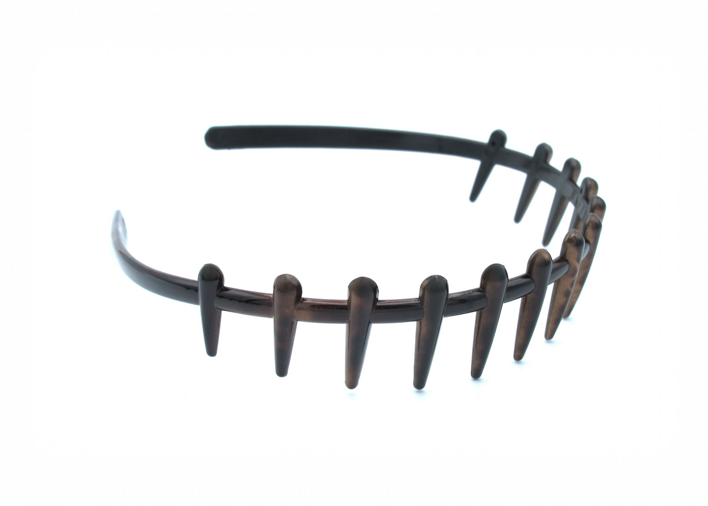 Halle - 2 pack spiked plastic hairbands with rounded edges