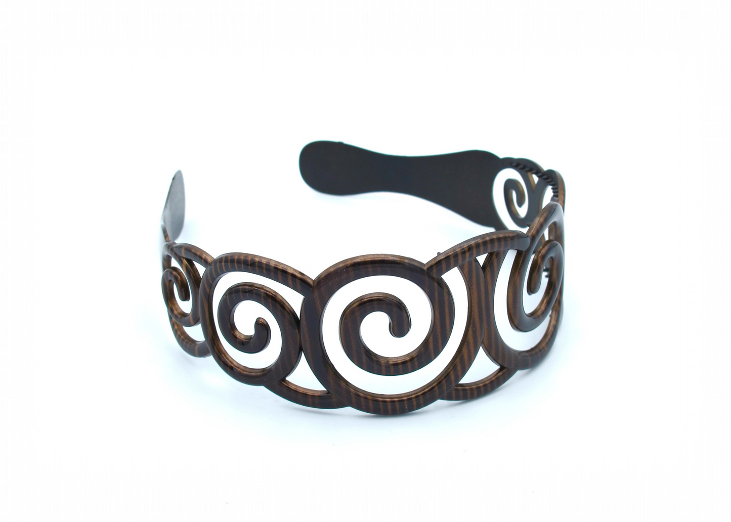 Aisha - Wide 4.5cm High Quality Hairband in 2 Finishes: Swirl & Vertical