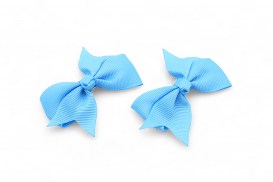 Simone - 2-Pak 7cm Ribbon Bows With Duck Clips, Asst Colors