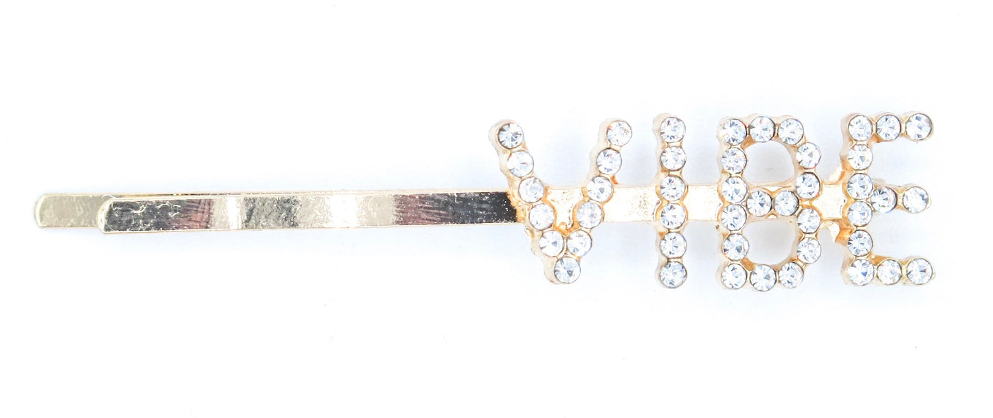 Aurelia - Mini Size Rhinestone encrusted ‘Statement’ hair bobbypins, gold plated