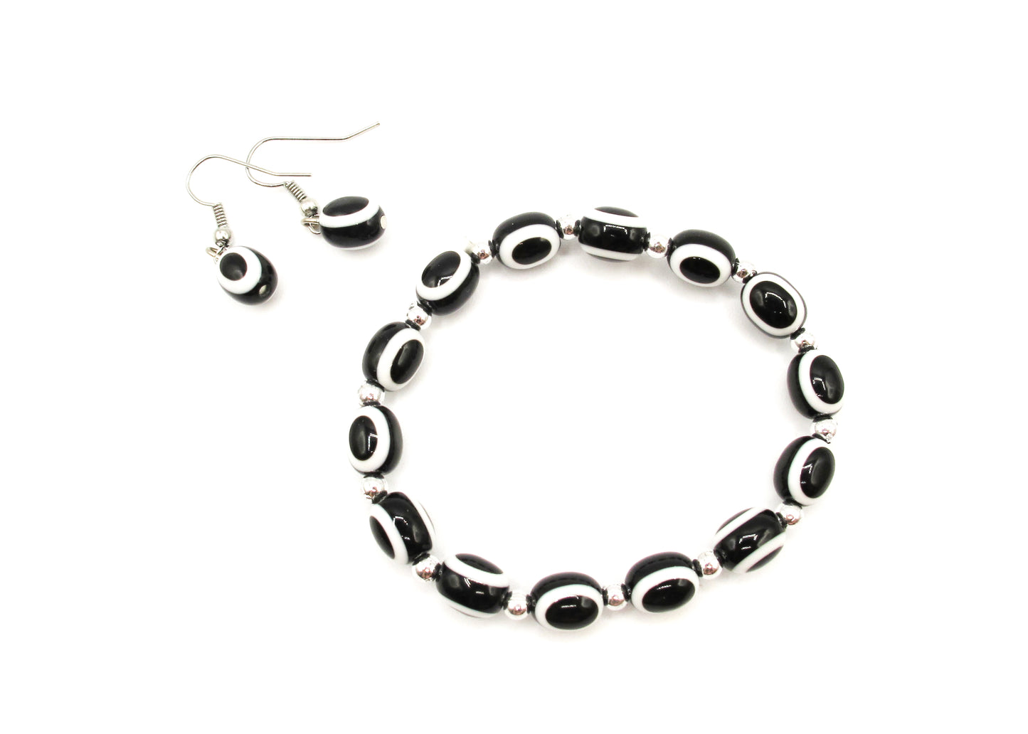 Jenny - Evil eye bracelet and earring set