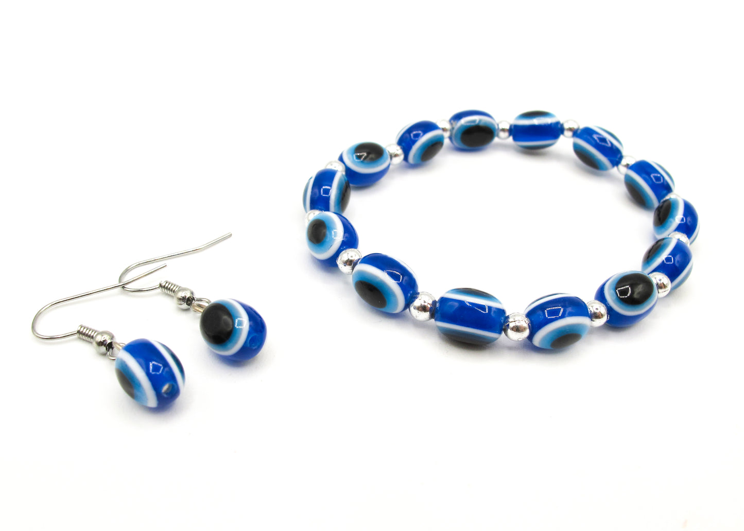 Jenny - Evil eye bracelet and earring set