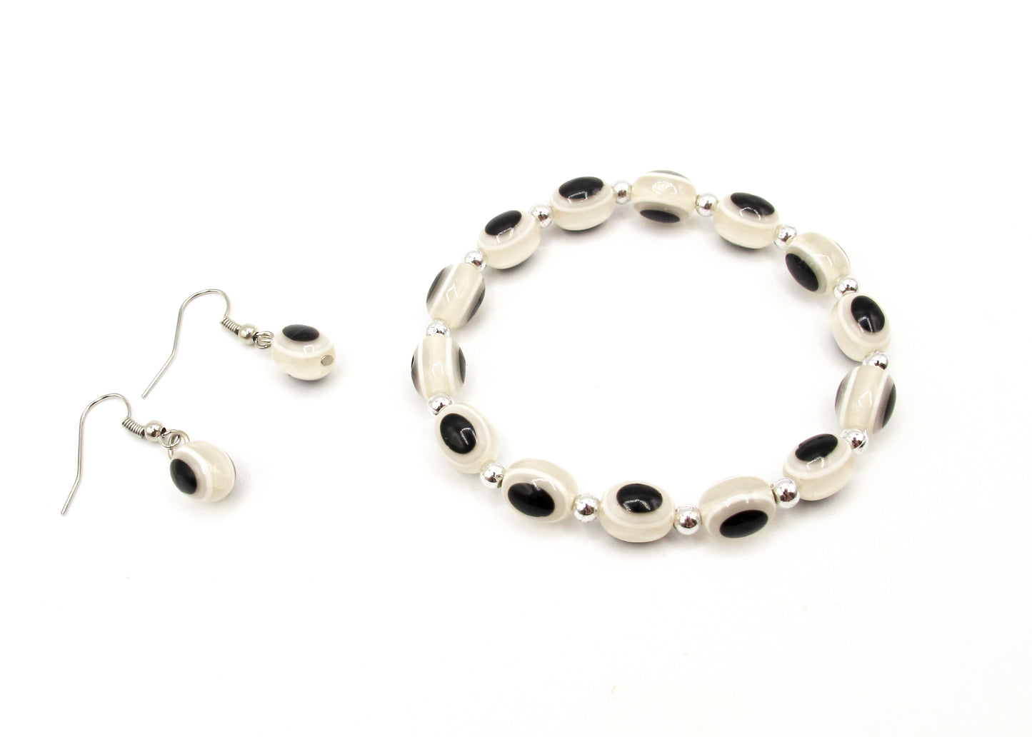 Jenny - Evil eye bracelet and earring set