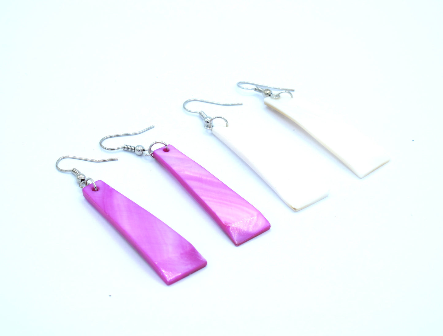 Jolene - 2 pairs Of Mother of Pearl Earrings in asst colors