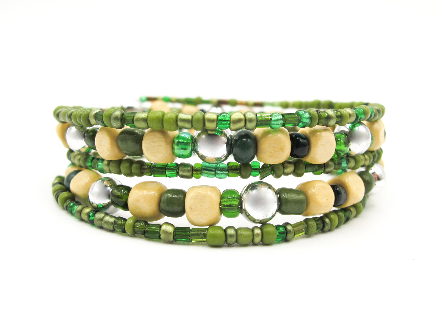 Josephine - Spiral beaded bracelet