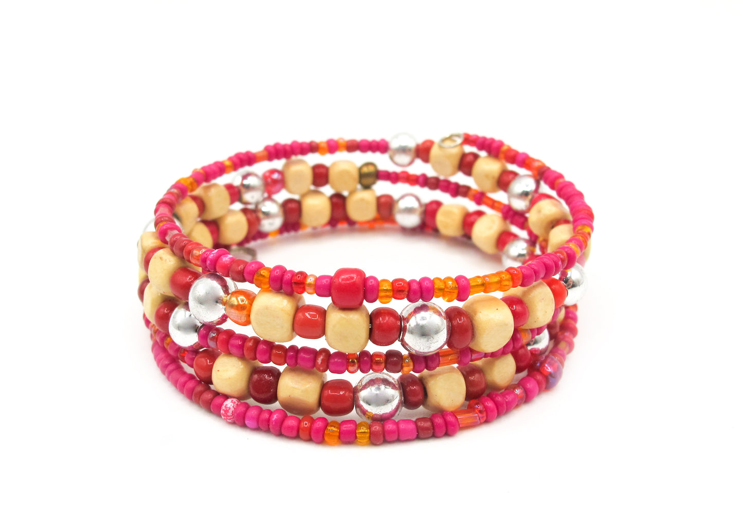 Josephine - Spiral beaded bracelet