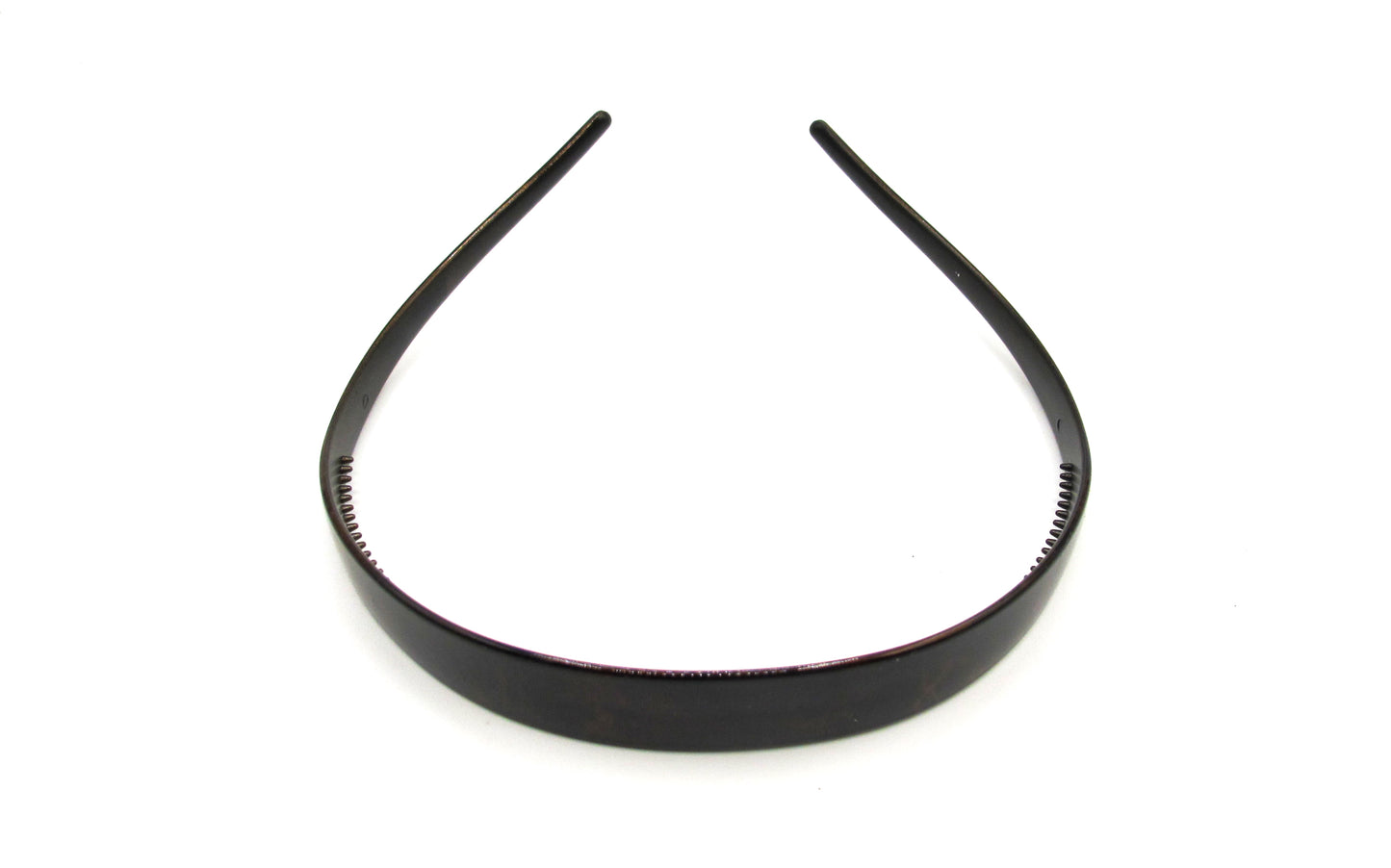 Haddie - 2 pack slick solid plastic hairbands with curved edges