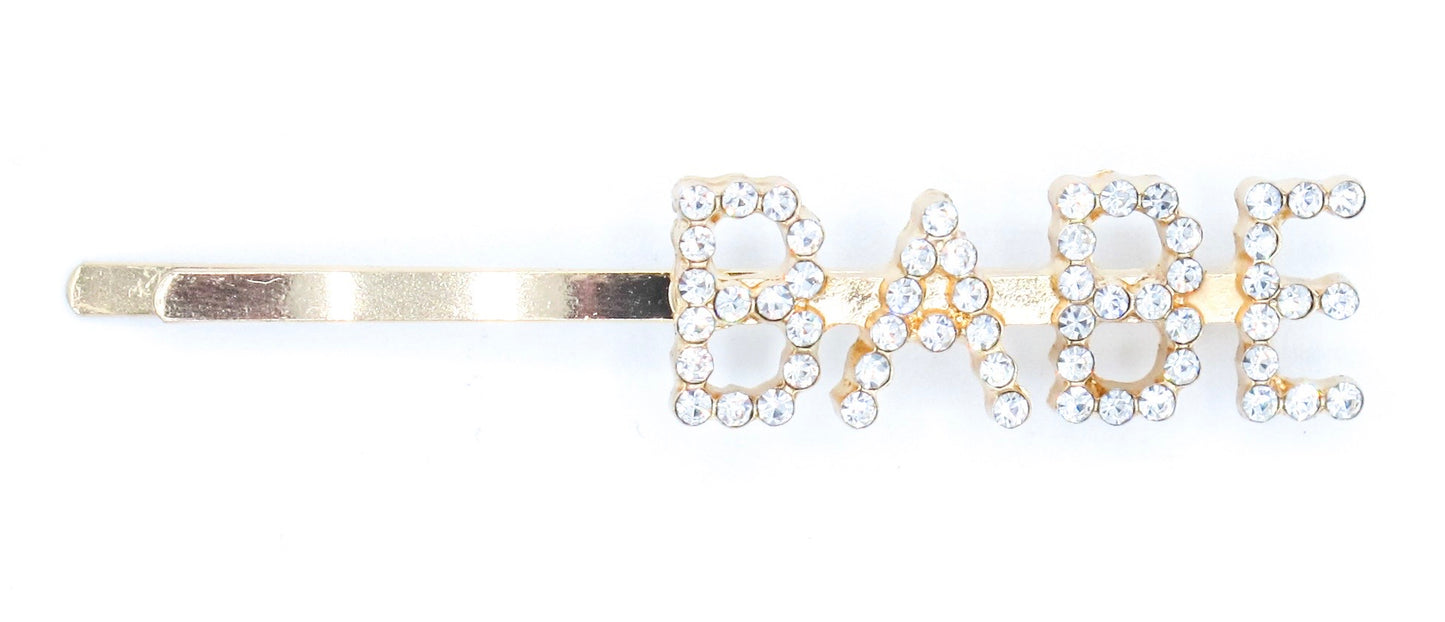 Aurelia - Mini Size Rhinestone encrusted ‘Statement’ hair bobbypins, gold plated