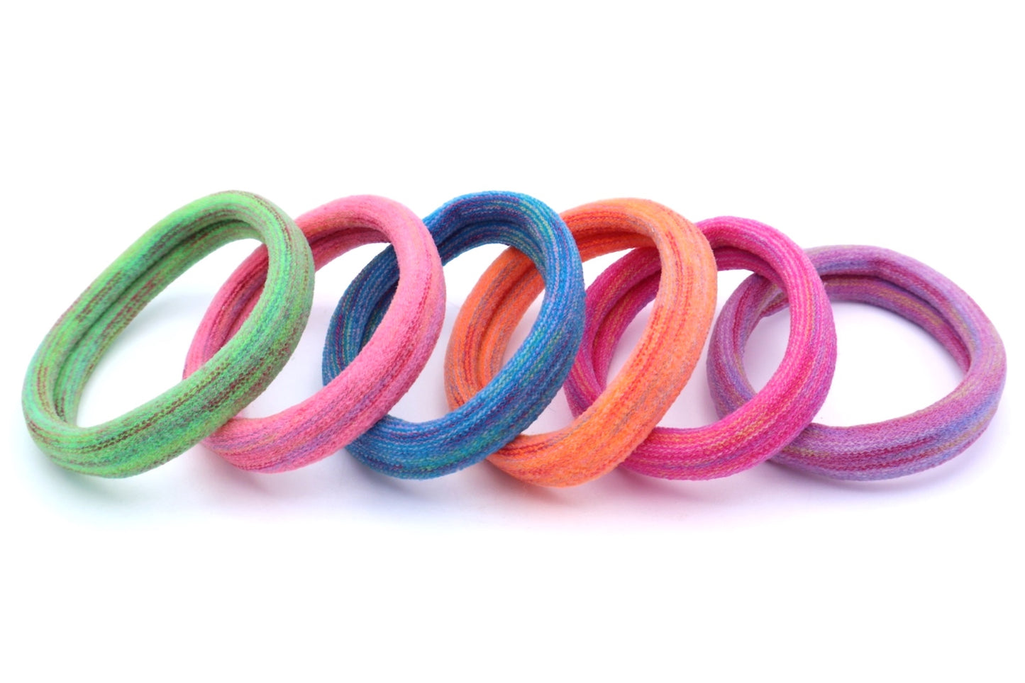 Darcy - 6-Pak Multi-Color Ponytailers, Asst Colors