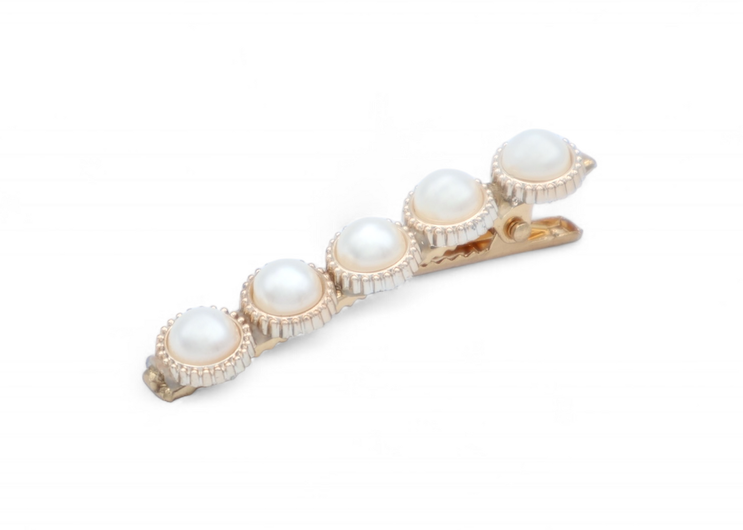 Imara - Gold Plated Duck Clip adorned with Pearls