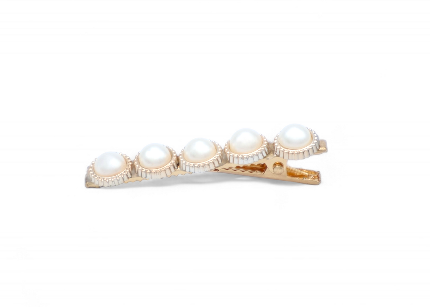 Imara - Gold Plated Duck Clip adorned with Pearls