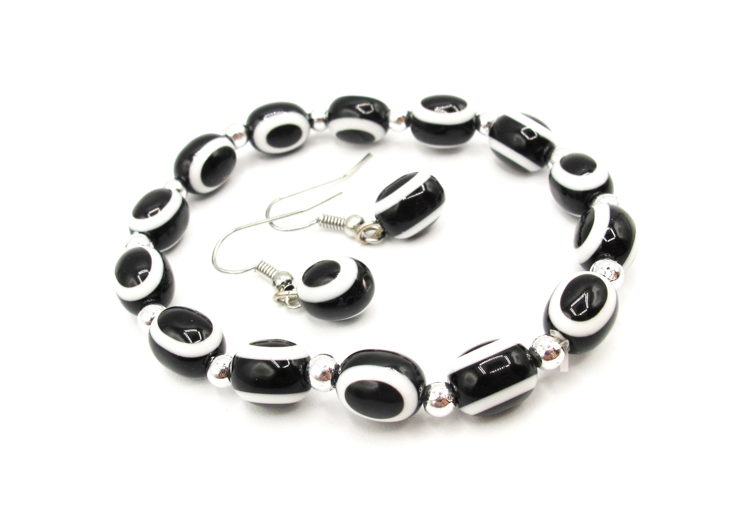 Jenny - Evil eye bracelet and earring set