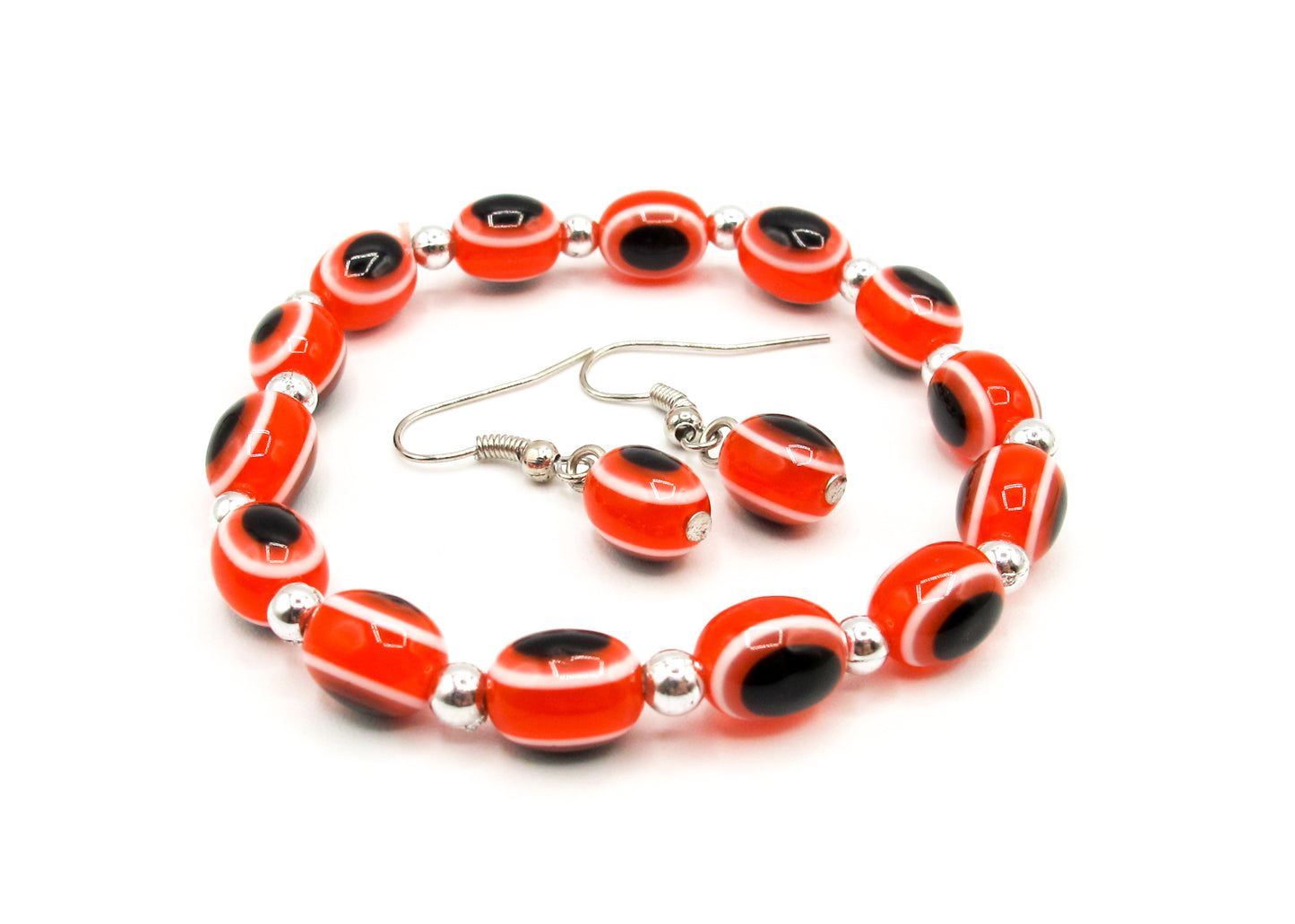 Jenny - Evil eye bracelet and earring set