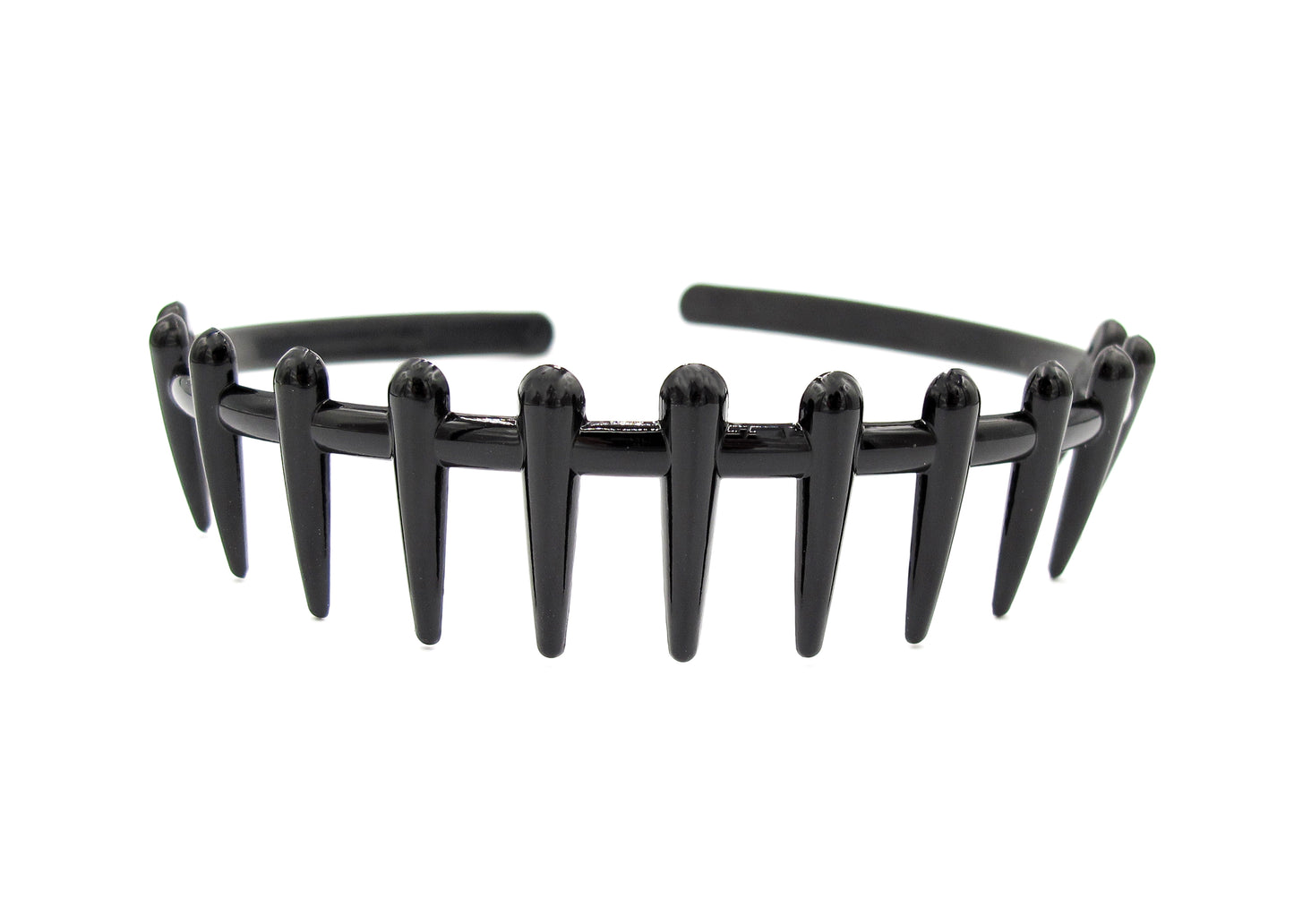 Halle - 2 pack spiked plastic hairbands with rounded edges