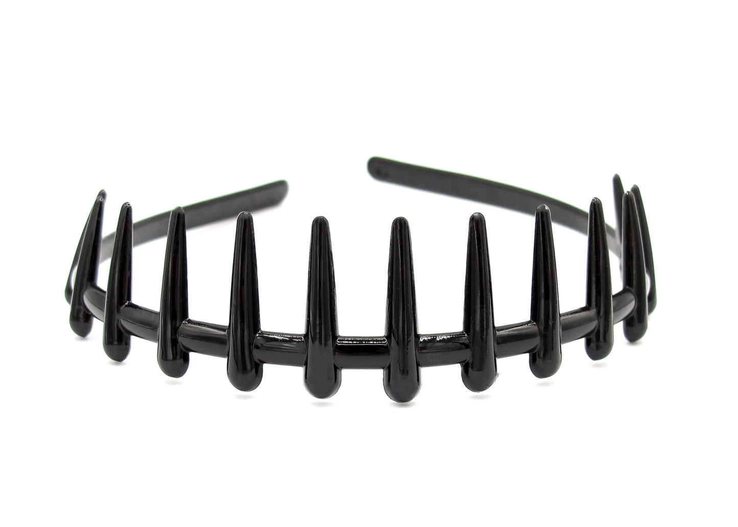 Halle - 2 pack spiked plastic hairbands with rounded edges