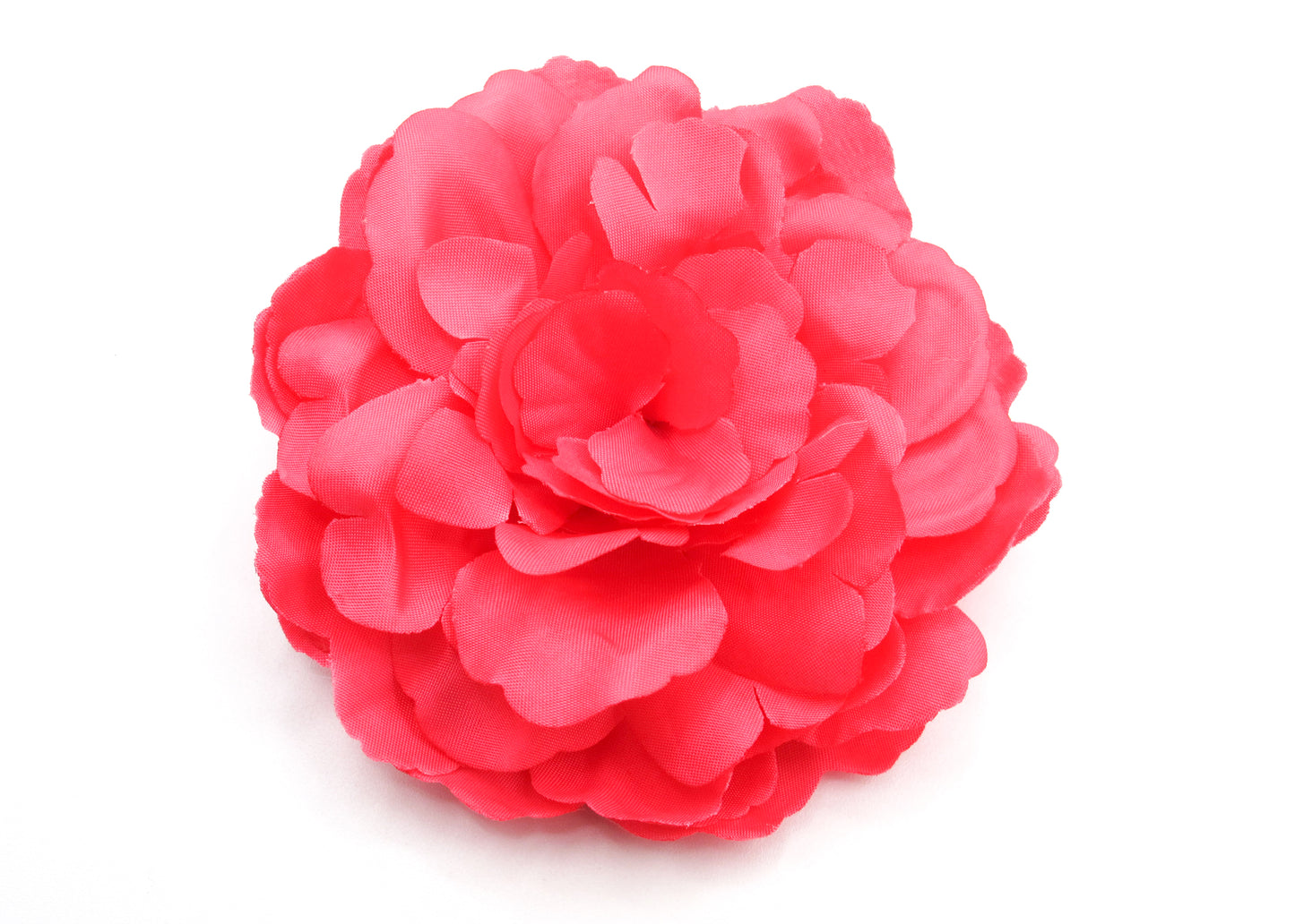 Flor - Large Fabric hair flowers with hair clip and matching color hair elastic