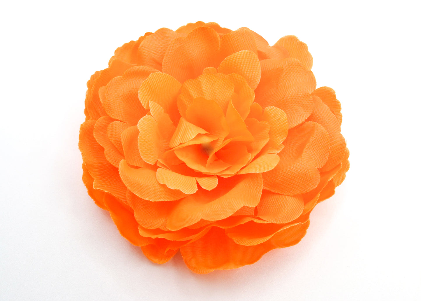 Flor - Large Fabric hair flowers with hair clip and matching color hair elastic