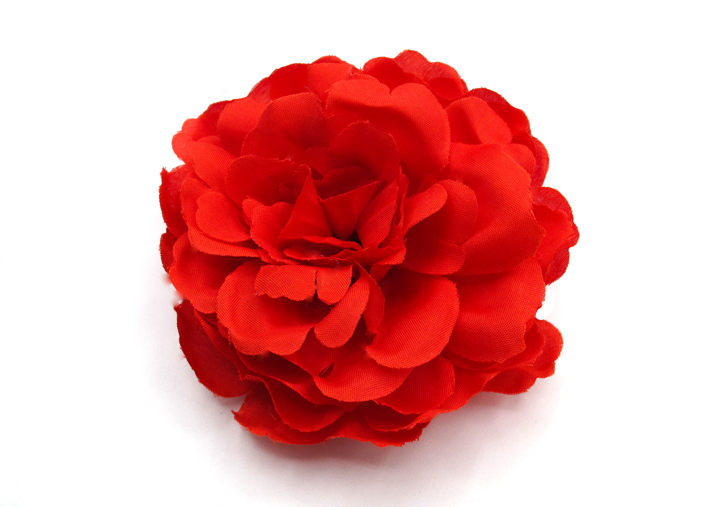 Flor - Large Fabric hair flowers with hair clip and matching color hair elastic