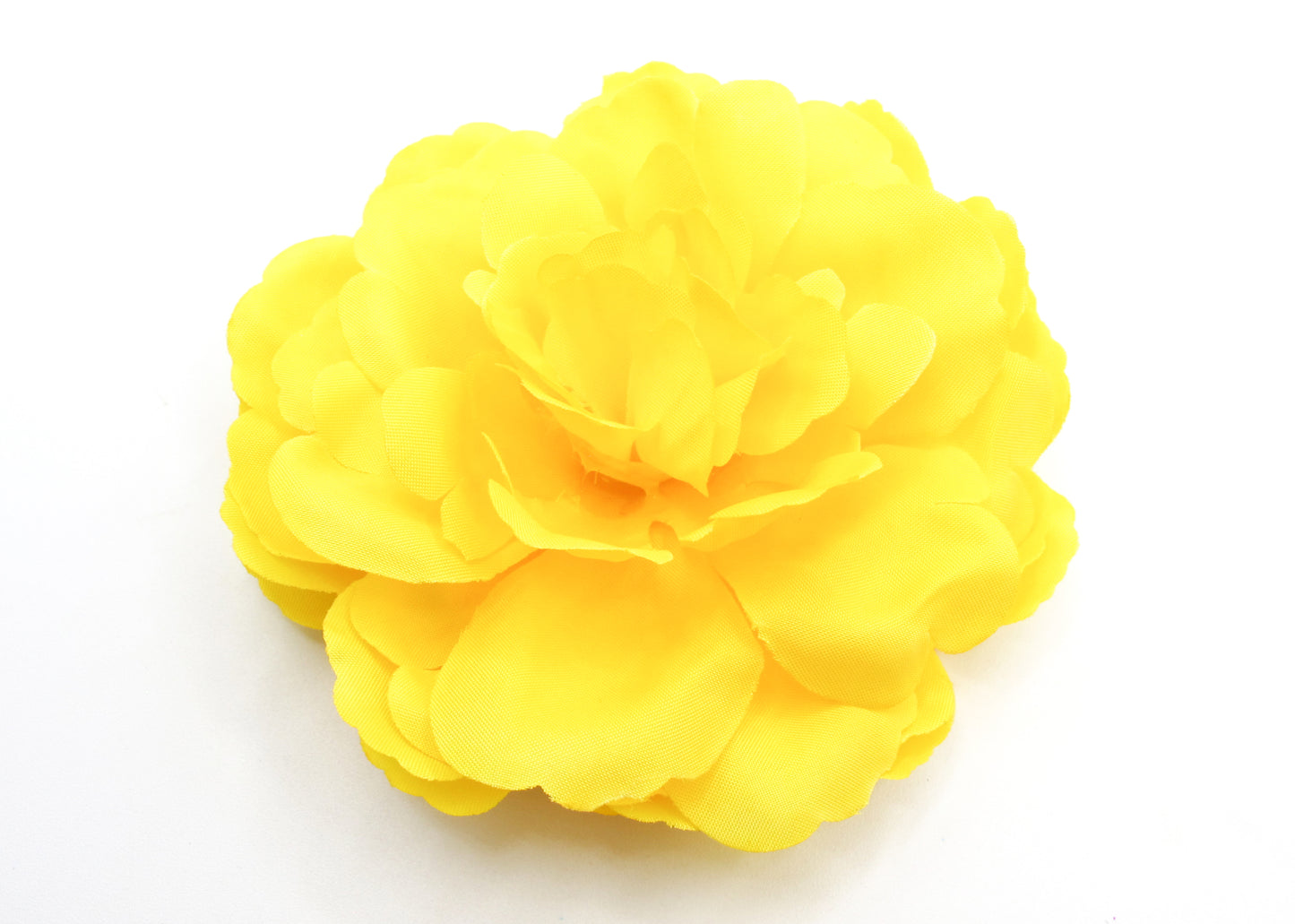 Flor - Large Fabric hair flowers with hair clip and matching color hair elastic