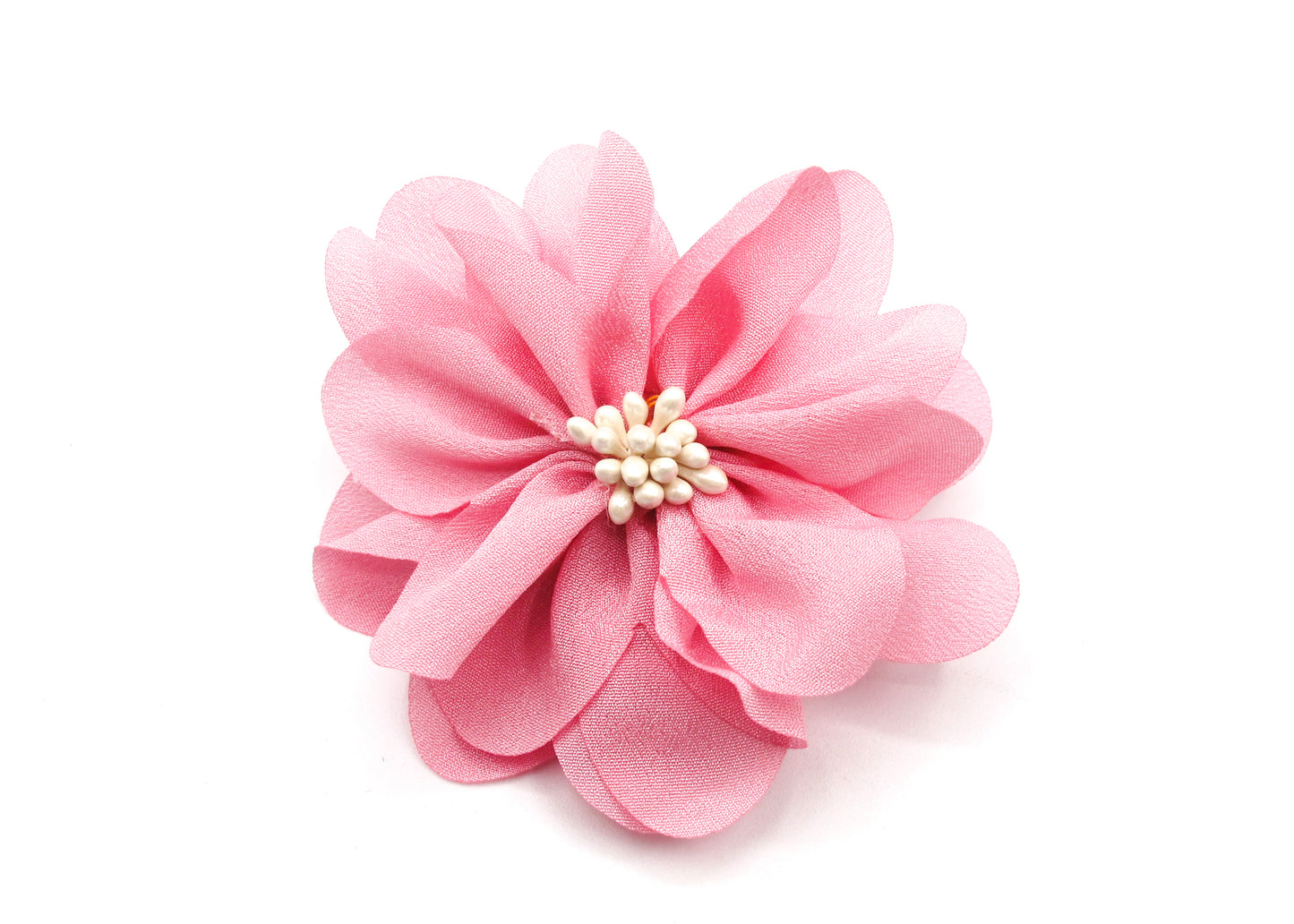 Farah - Soft Fabric flowers with hair clip + black hair elastic