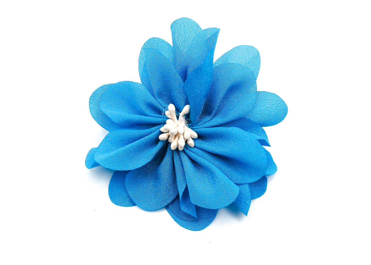 Farah - Soft Fabric flowers with hair clip + black hair elastic