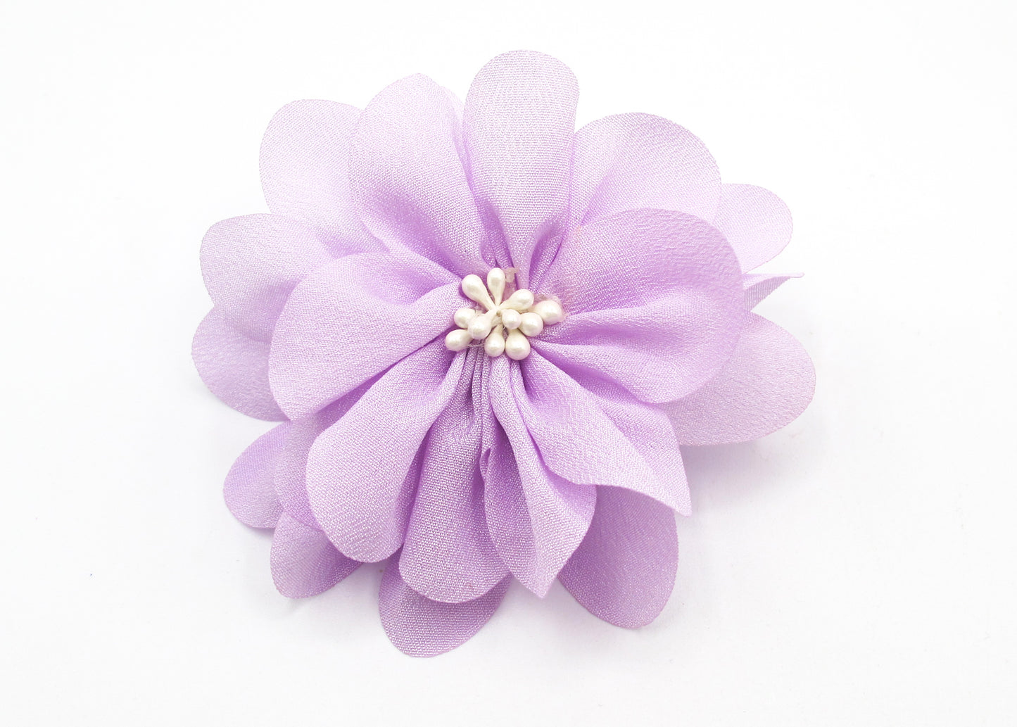 Farah - Soft Fabric flowers with hair clip + black hair elastic