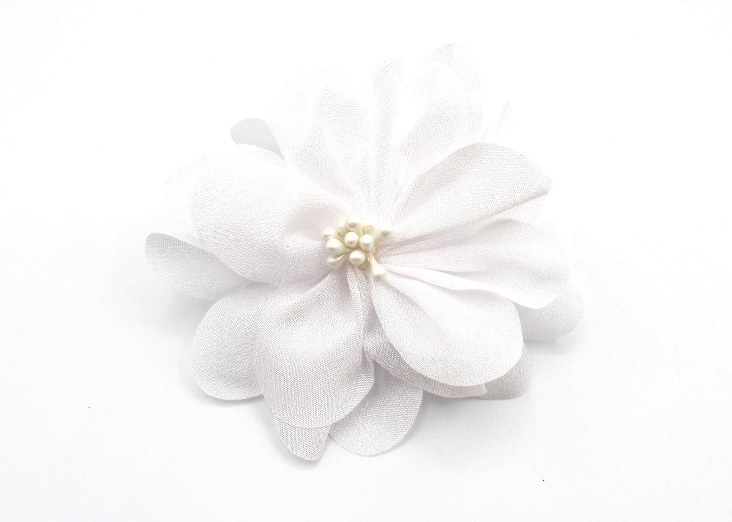 Farah - Soft Fabric flowers with hair clip + black hair elastic