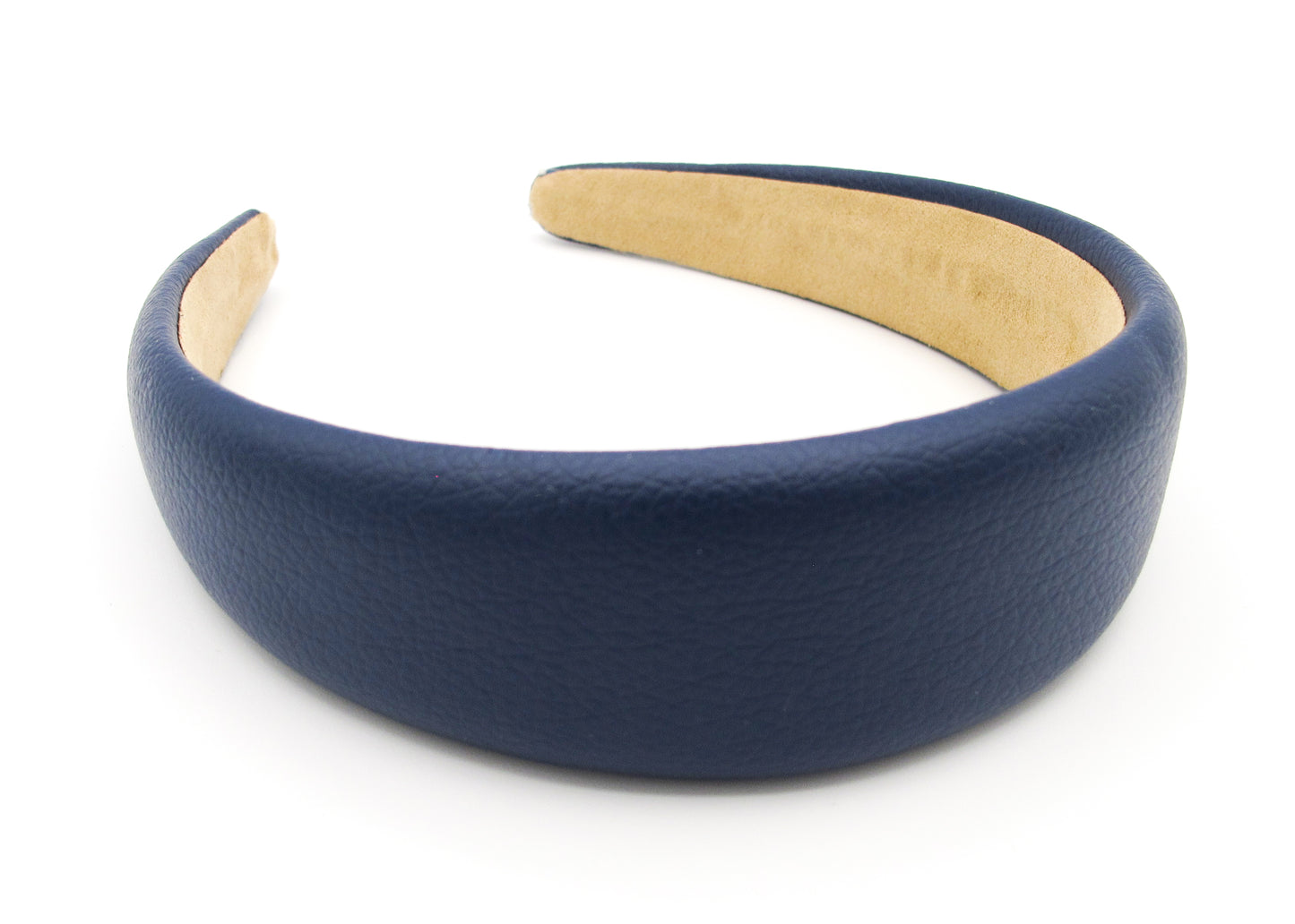 Harper - Grainy faux leather padded hairband