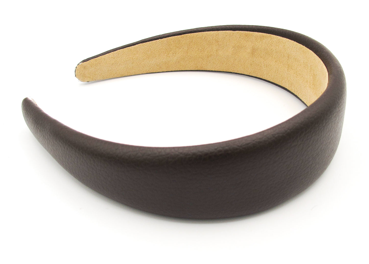 Harper - Grainy faux leather padded hairband