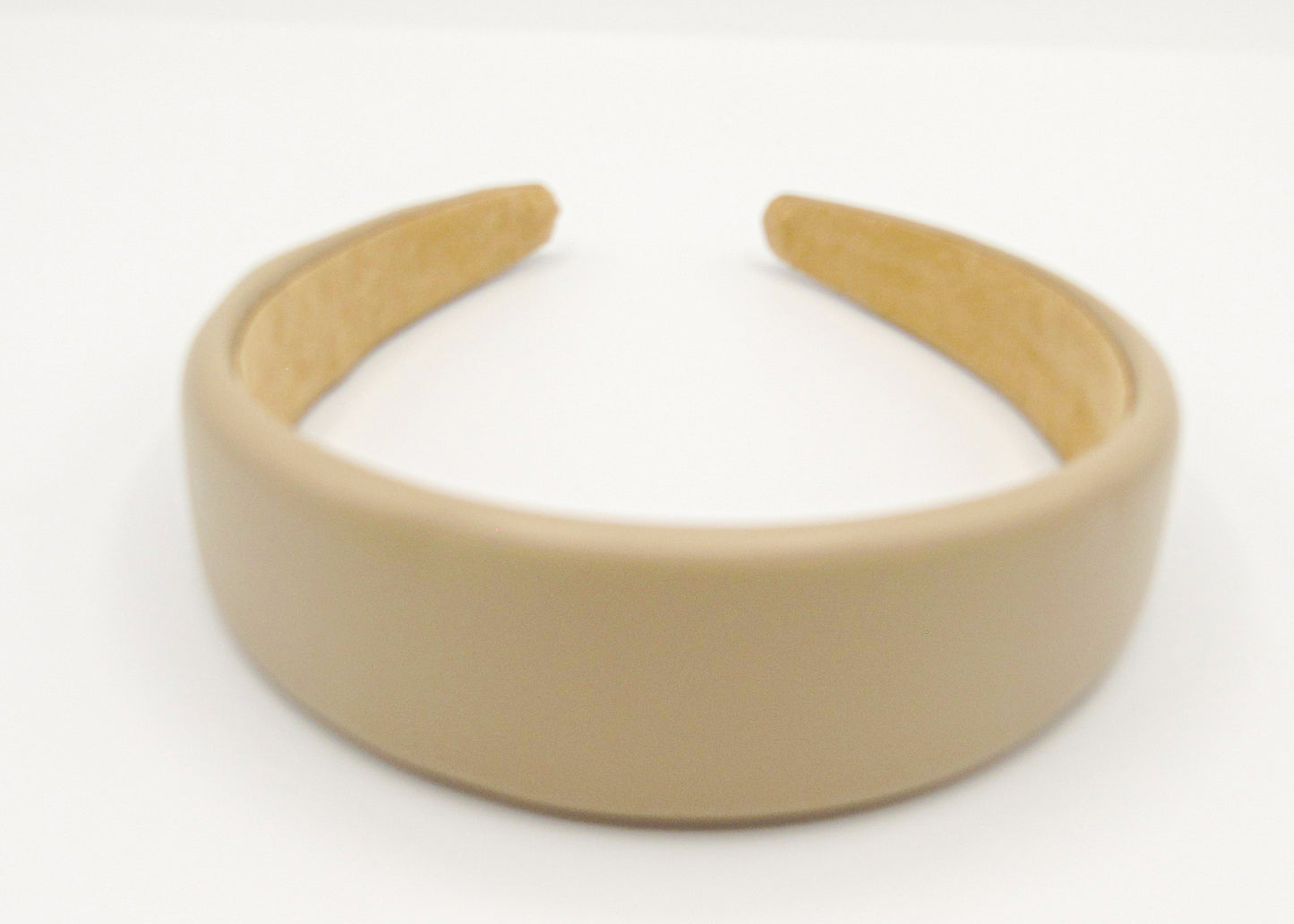 Hazel - Sleek faux leather padded hairband