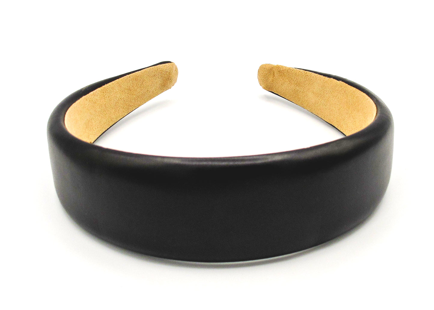 Hazel - Sleek faux leather padded hairband