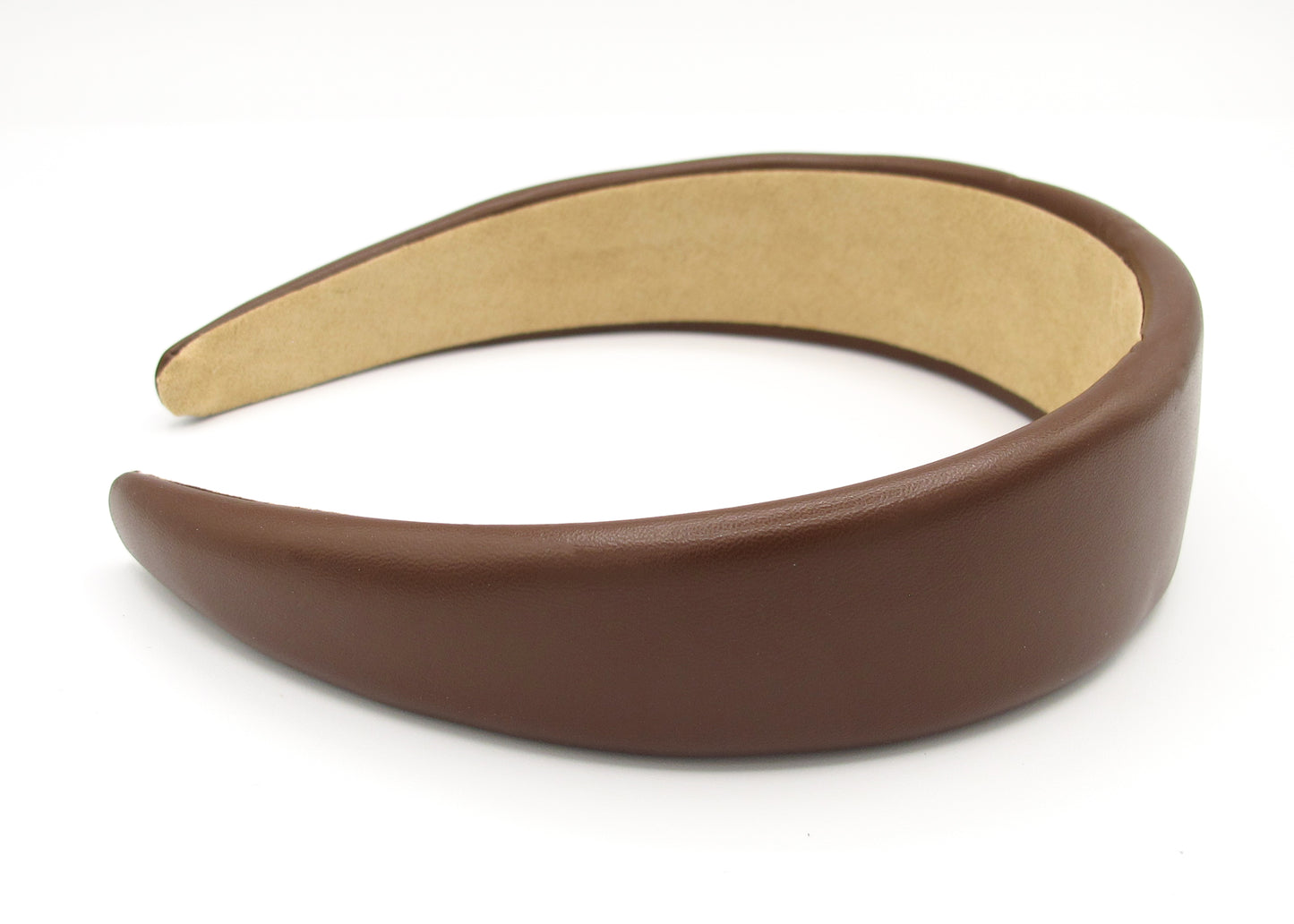 Hazel - Sleek faux leather padded hairband