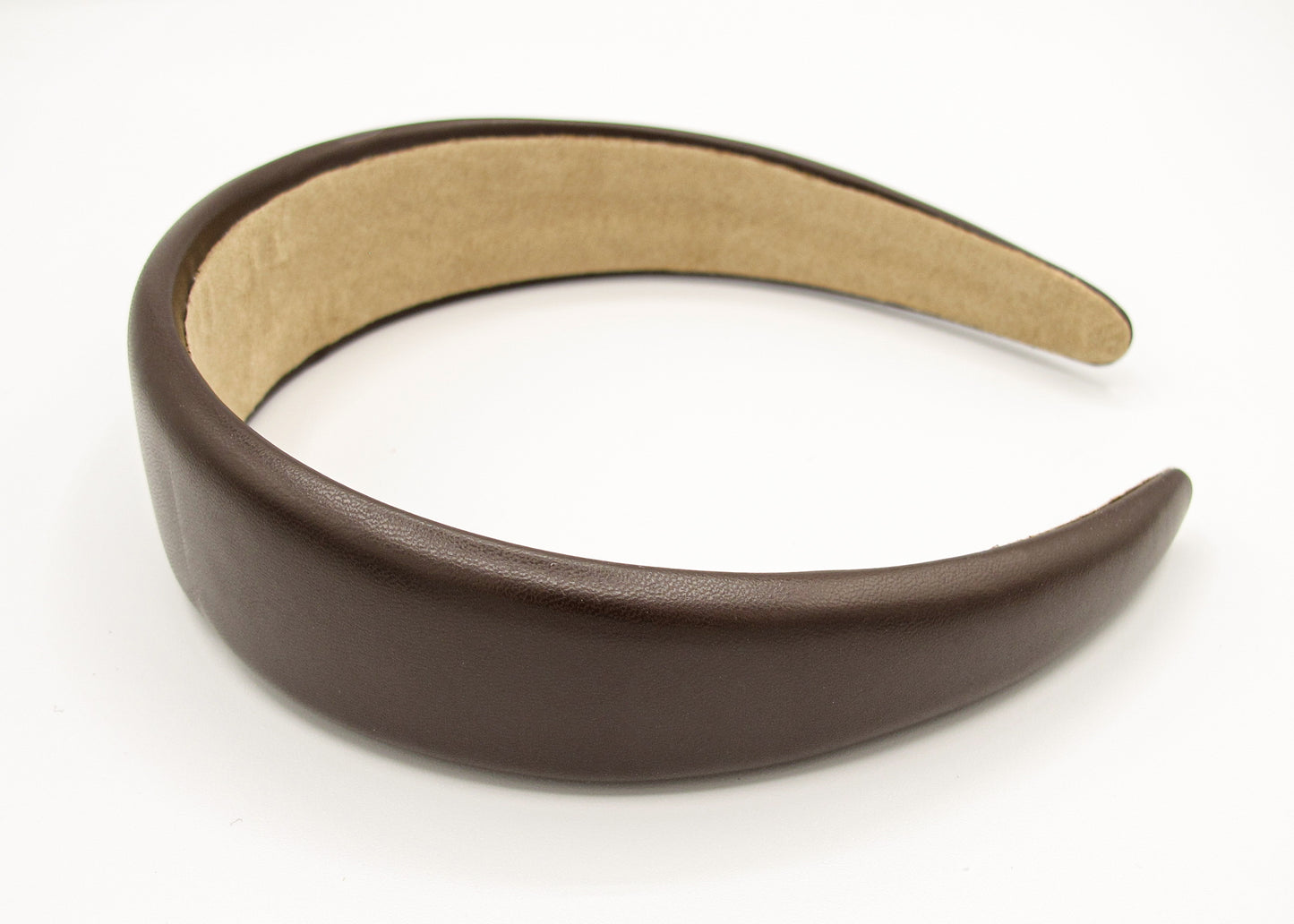 Hazel - Sleek faux leather padded hairband