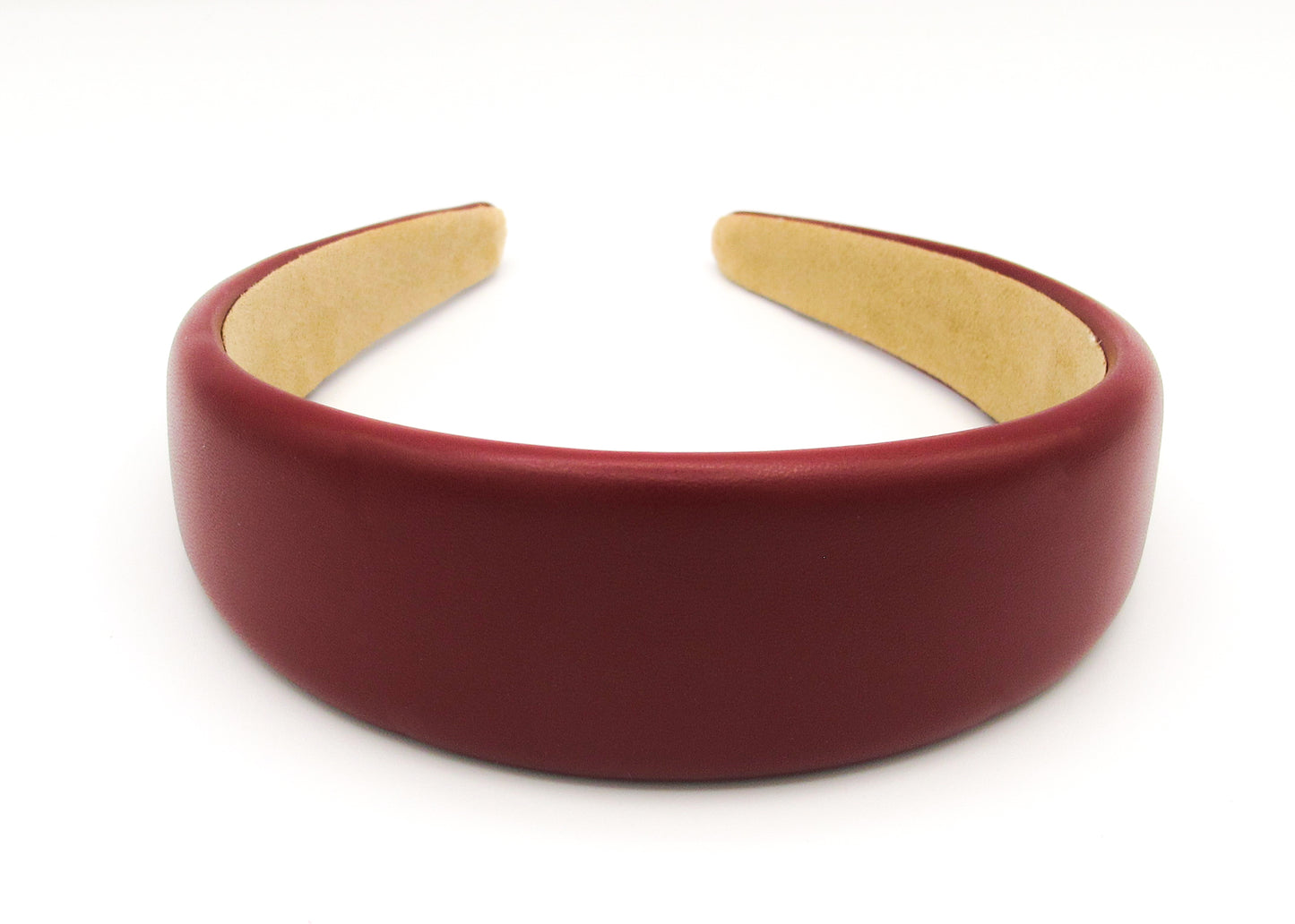 Hazel - Sleek faux leather padded hairband